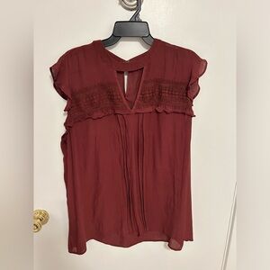 Maurice’s dressy flutter sleeve top. Size 3X